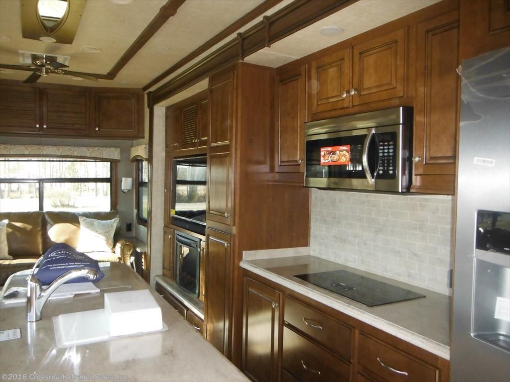 Countertops inside a Fifth Wheel RV for sale in New Jersey
